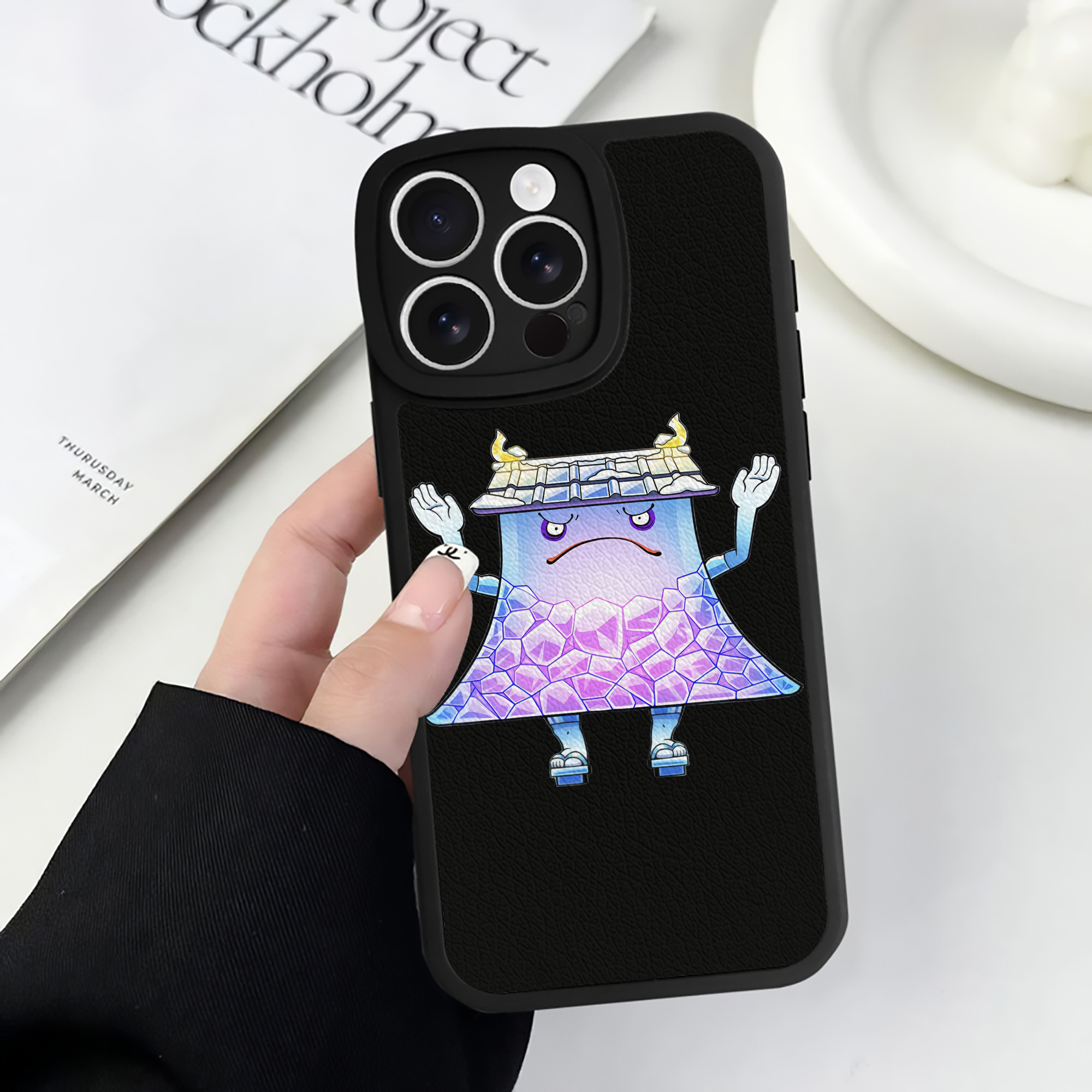 （画像用） 妖怪ウォッチ Yo-kai Watch 【iPhone 16シリーズ対応】シリコンスマホケース（レザー調） 材質：シリコン